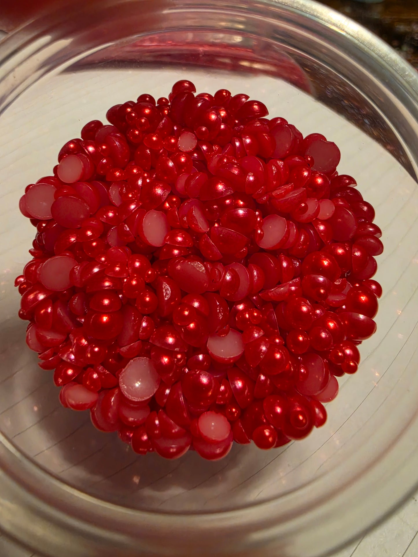 Foxy Domed Flatback Pearls
