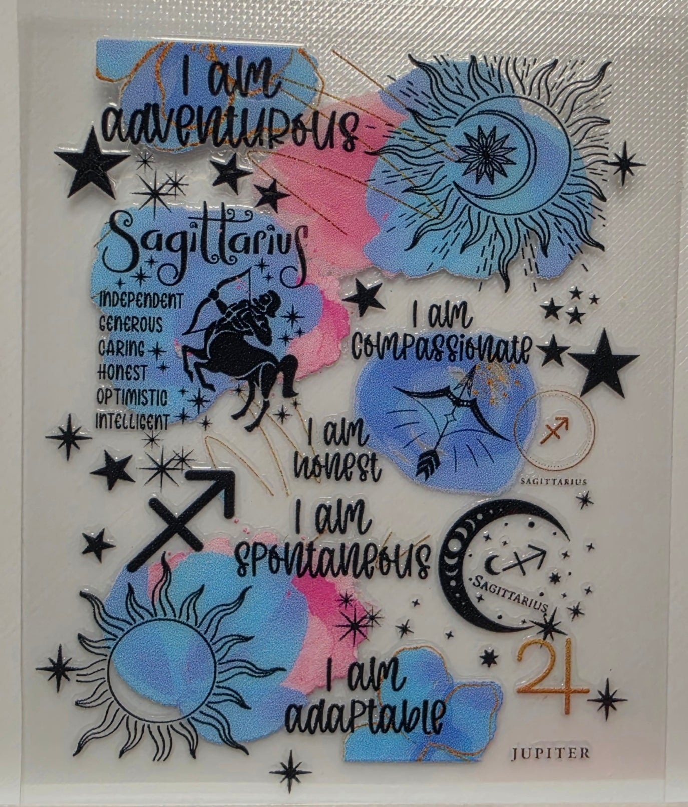 B30-Sagittarius Spray Bottle Decal