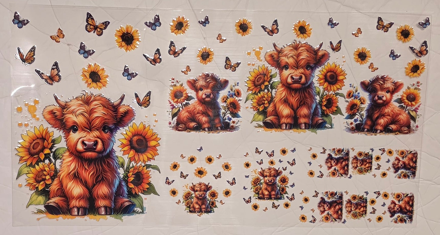 C17- Sunflower Cow 6 PC Set