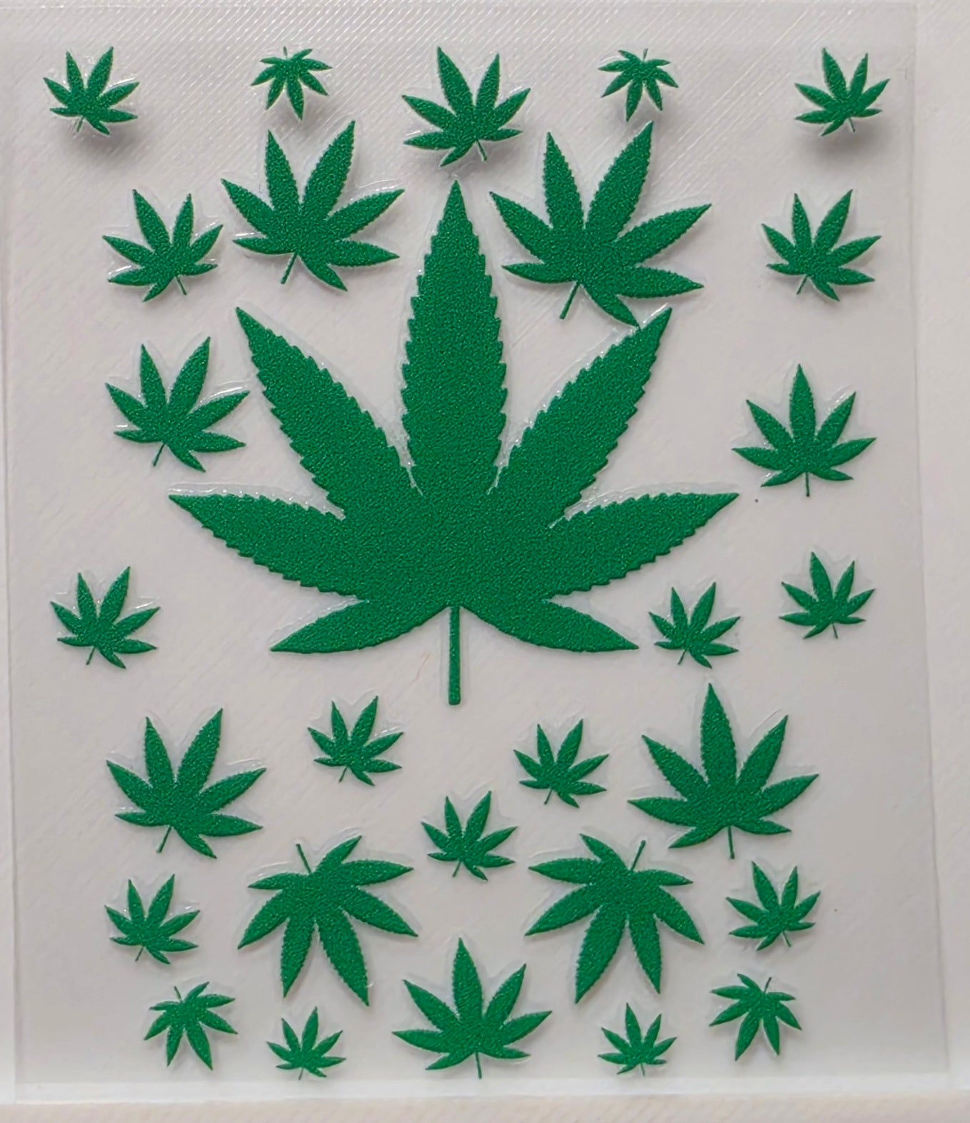 B19-Happy Leaf Spray Bottle Decal