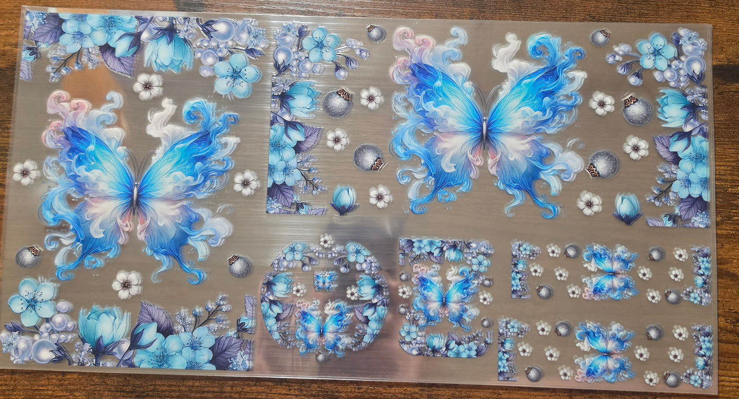 C44- Blue Butterfly 6pc set