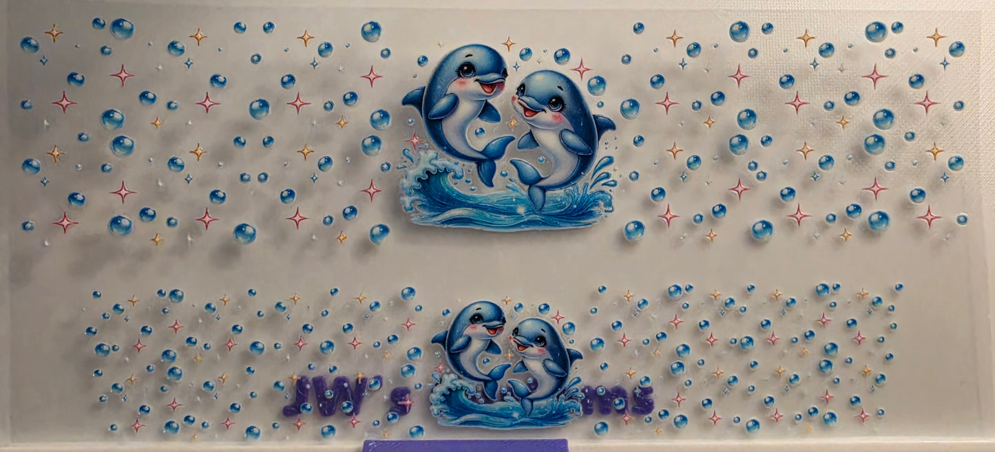 E43- Dolphin Shotglass Decal