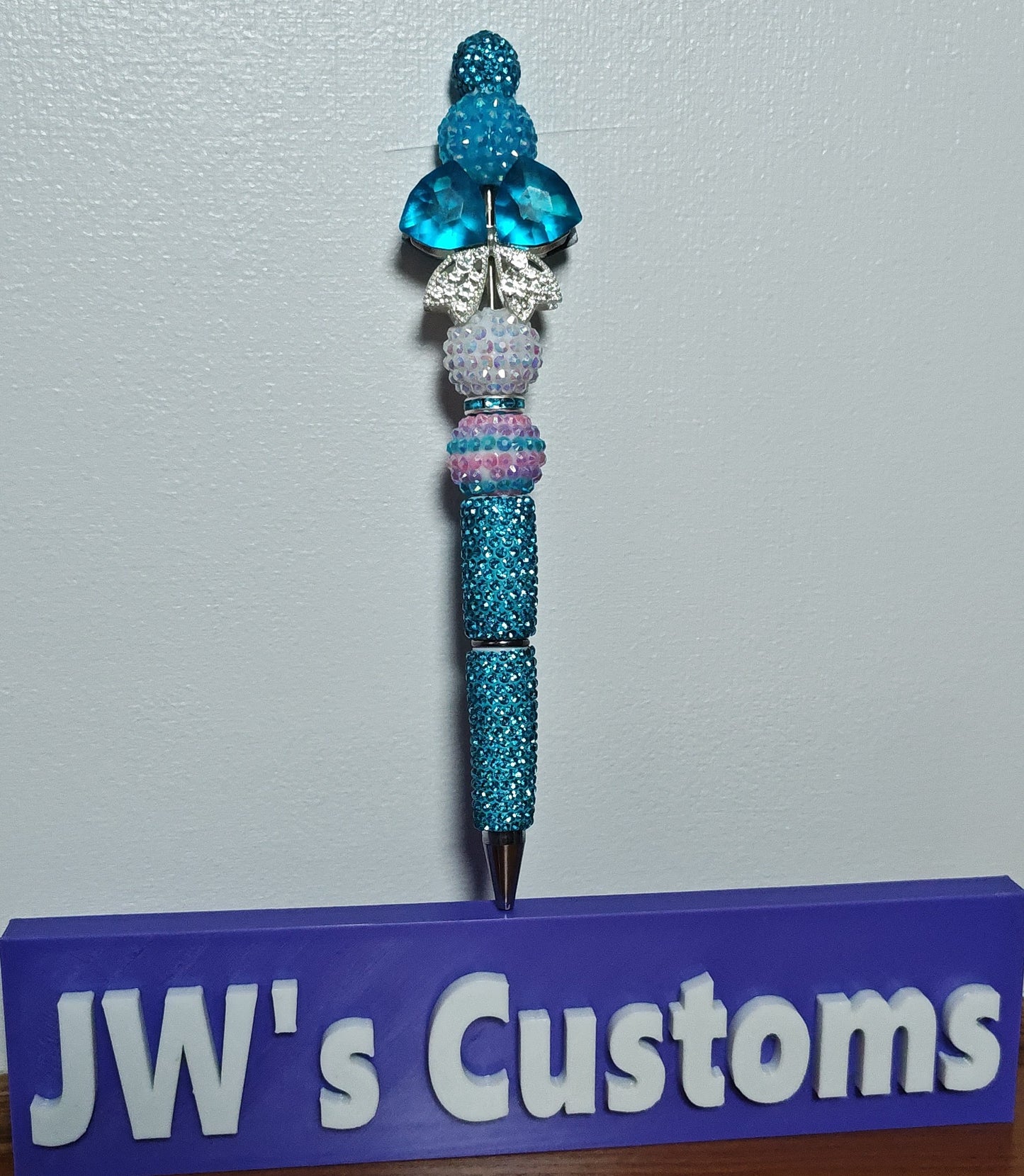 Blue Bow Pen