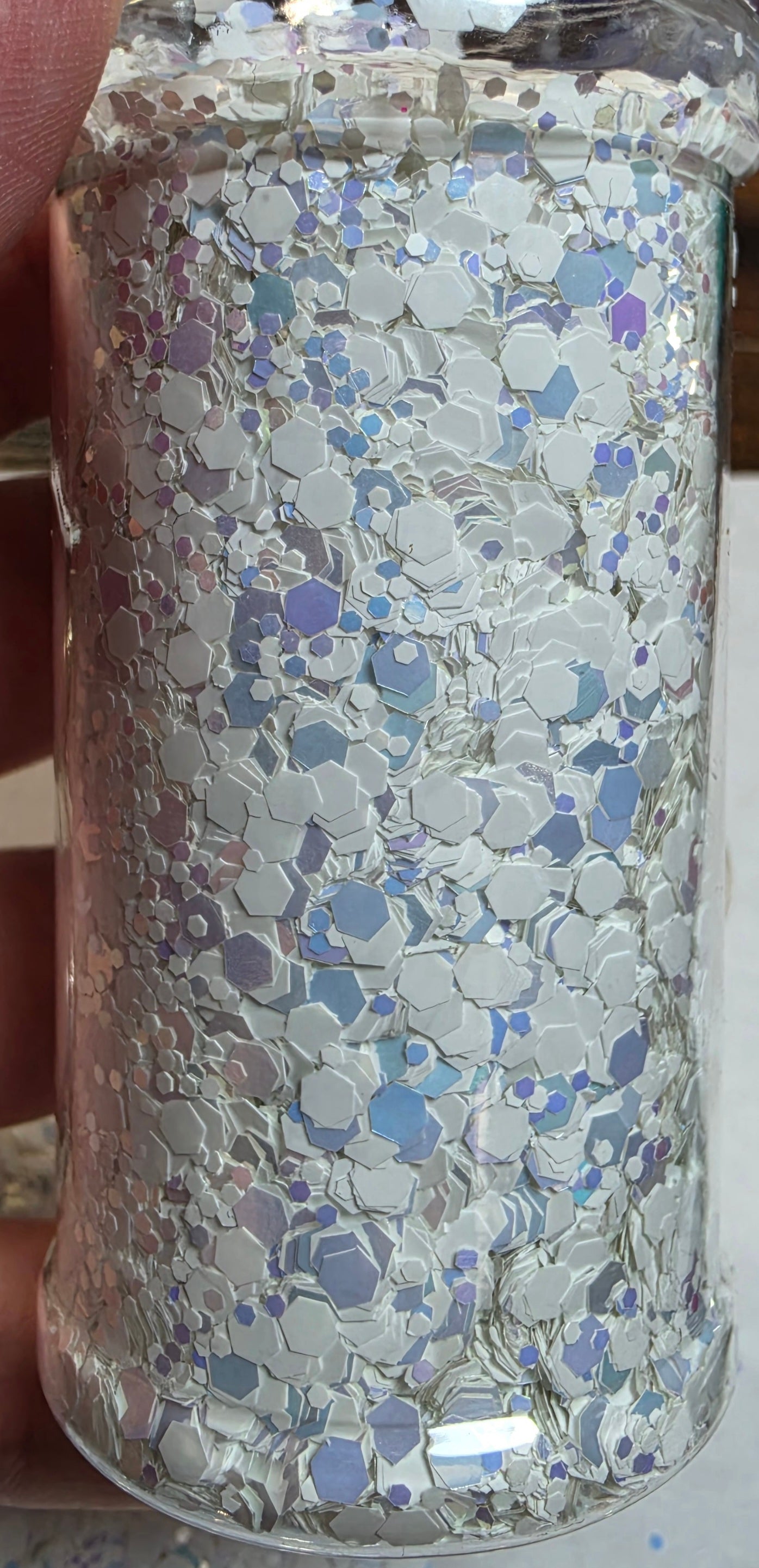 White Mermaid Flashy Glitter
