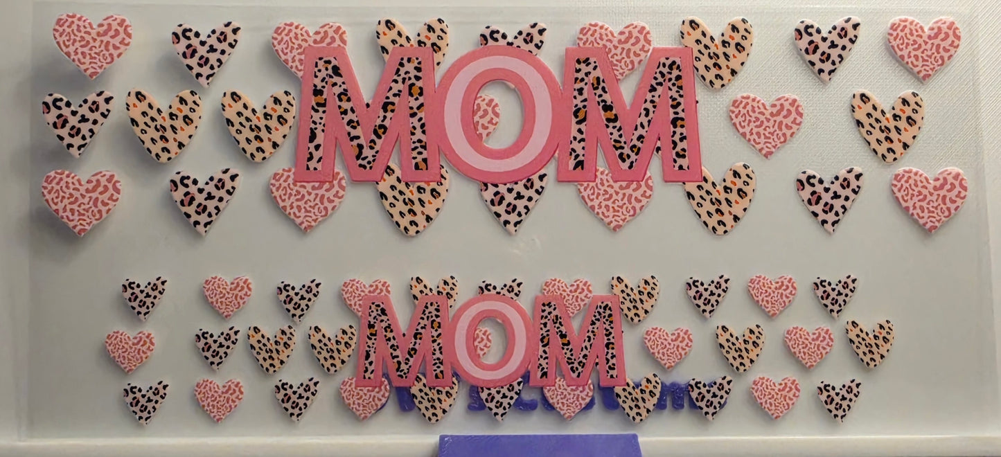 E48- Cheetah Mom Shotglass Decal