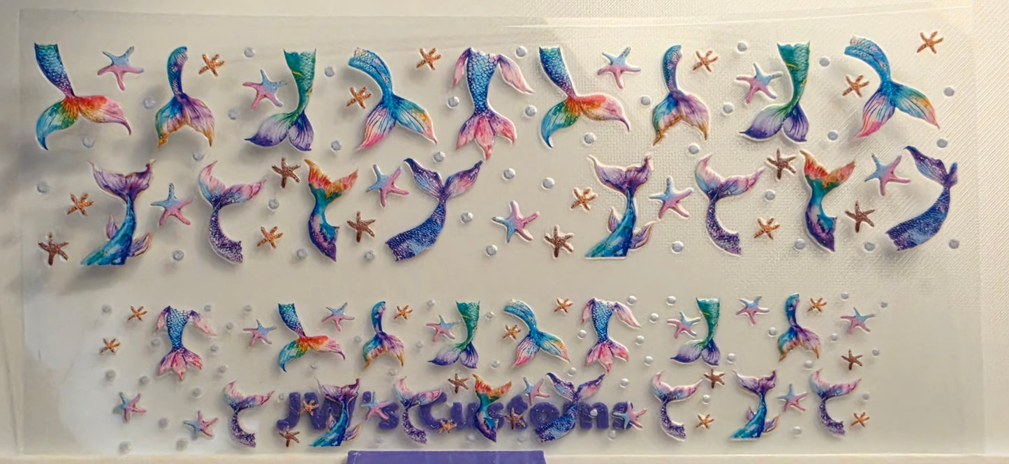 E2- Mermaid Tail Shotglass Decal
