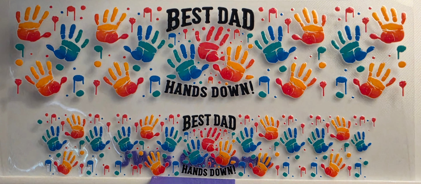 E33- Hands Down Shotglass Decal