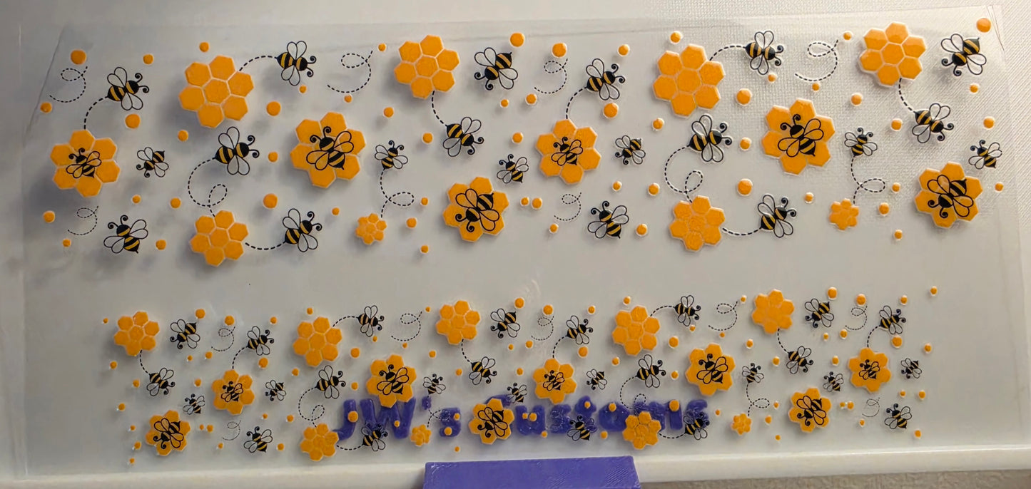 E26- Bee Shotglass Decal