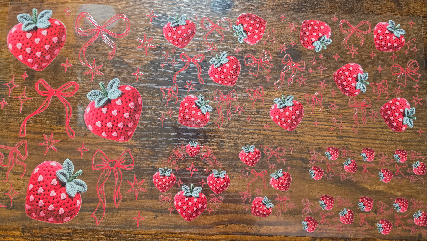 C39- Knit Strawberry 6pc set