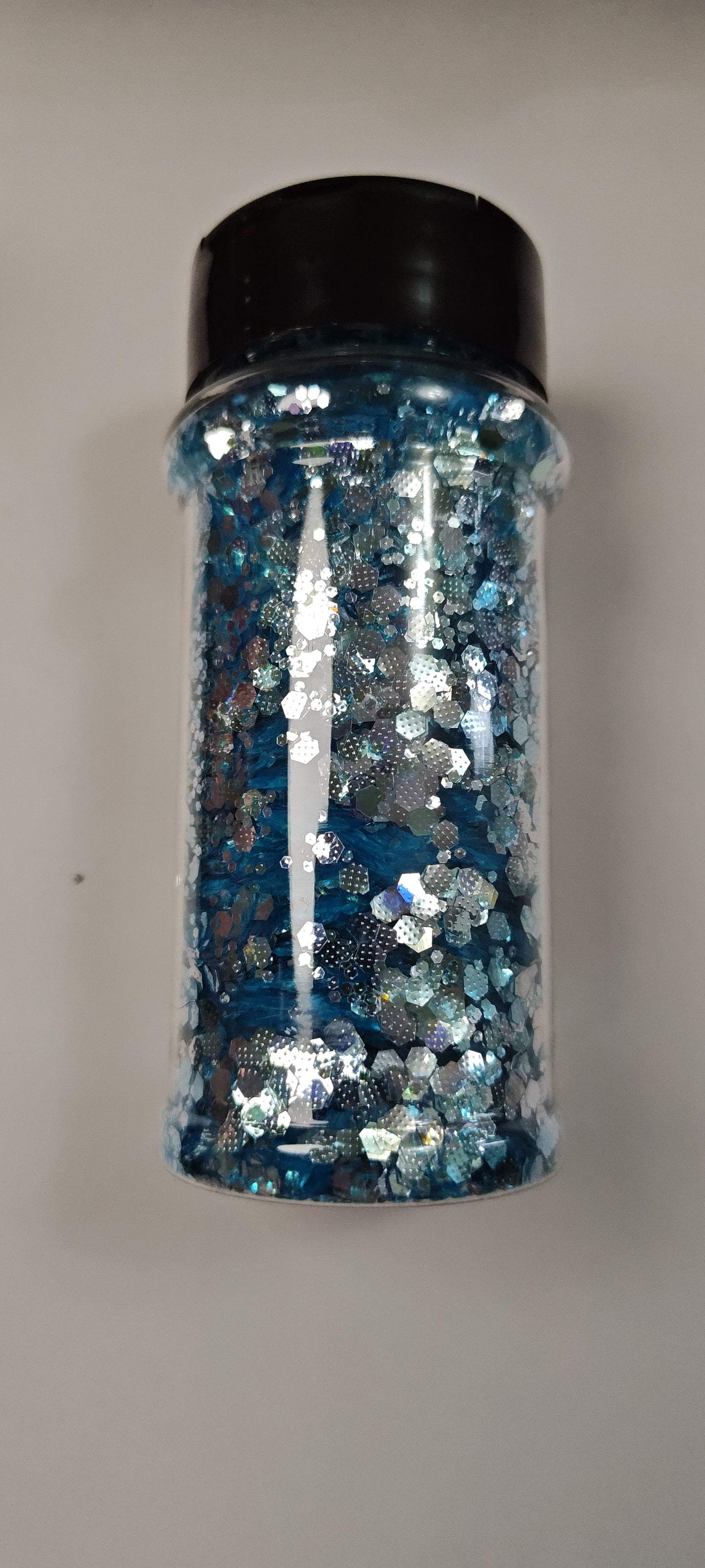 Blue Diamond Embossed Glitter