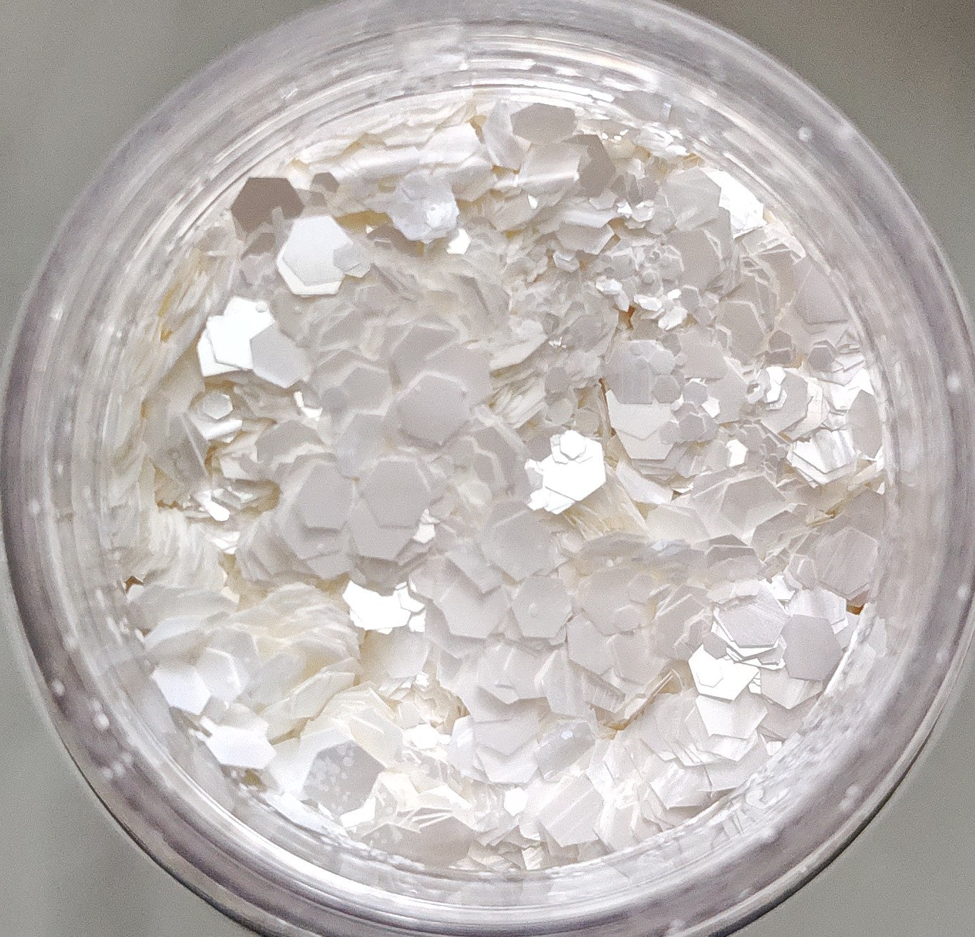 White Matte Glitter