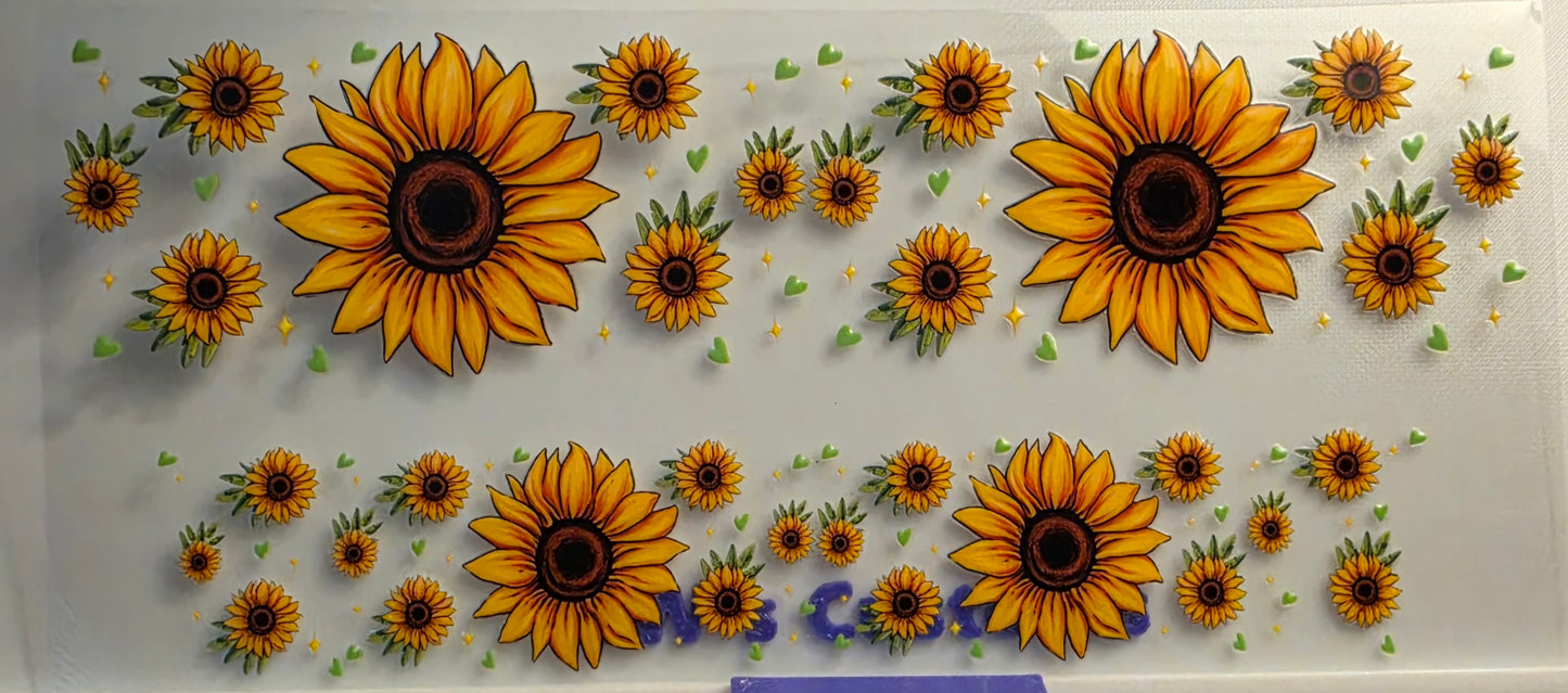 E22- Sunflower Shotglass Decal