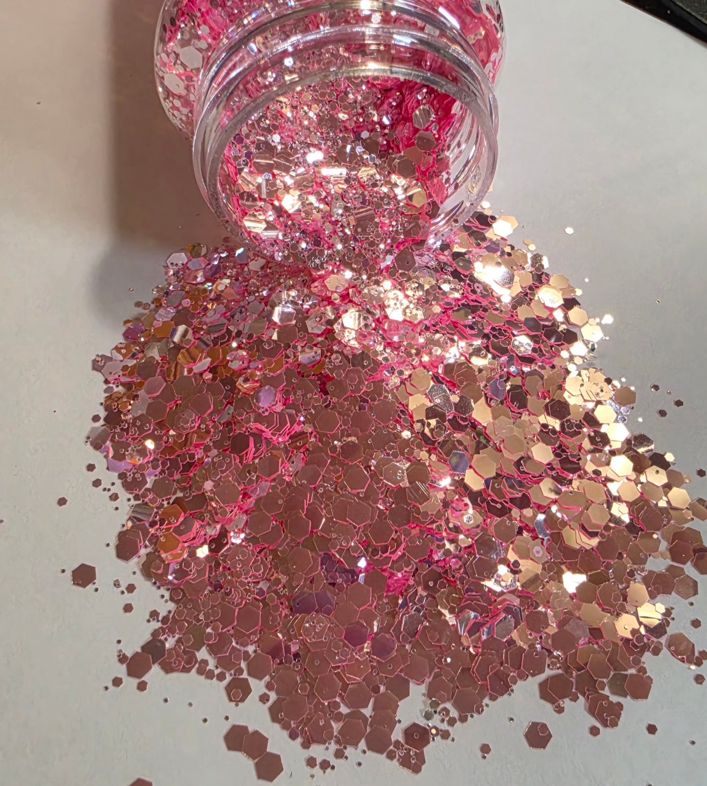 Pearly Pink Chunky Glitter