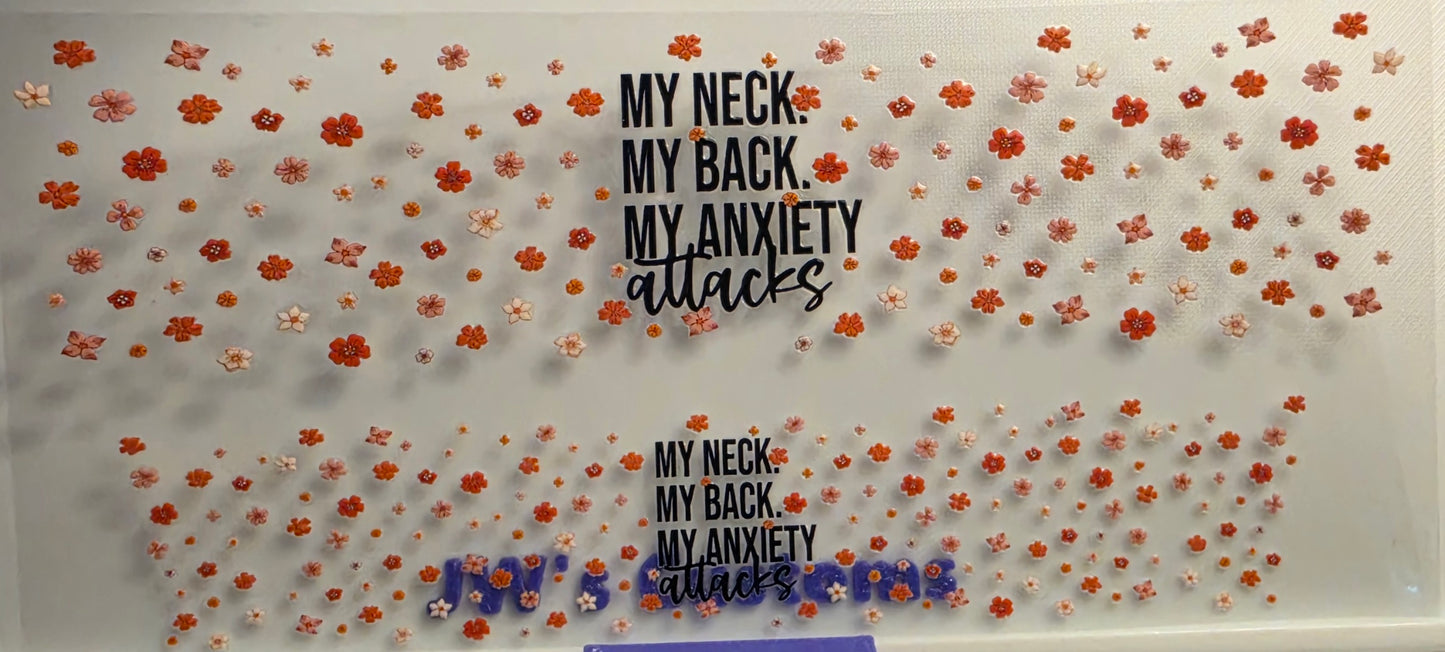 E19- Anxiety Shotglass Decal