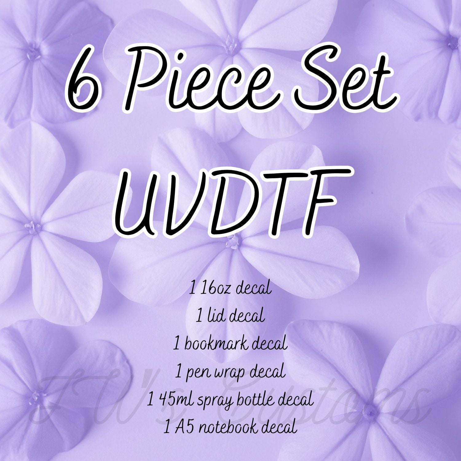6 Piece Set UVDTF