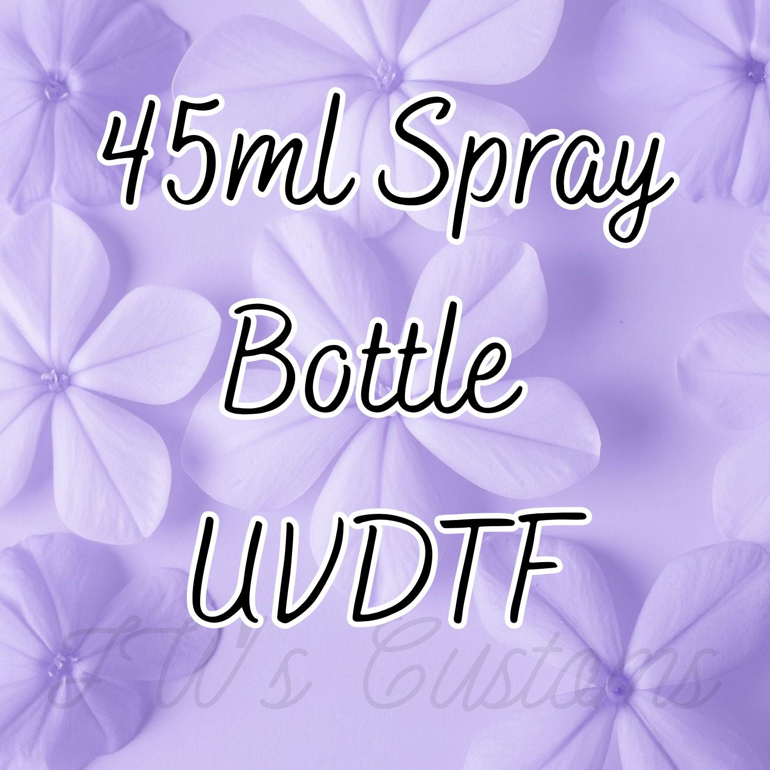 45ML Spray Bottle Decals