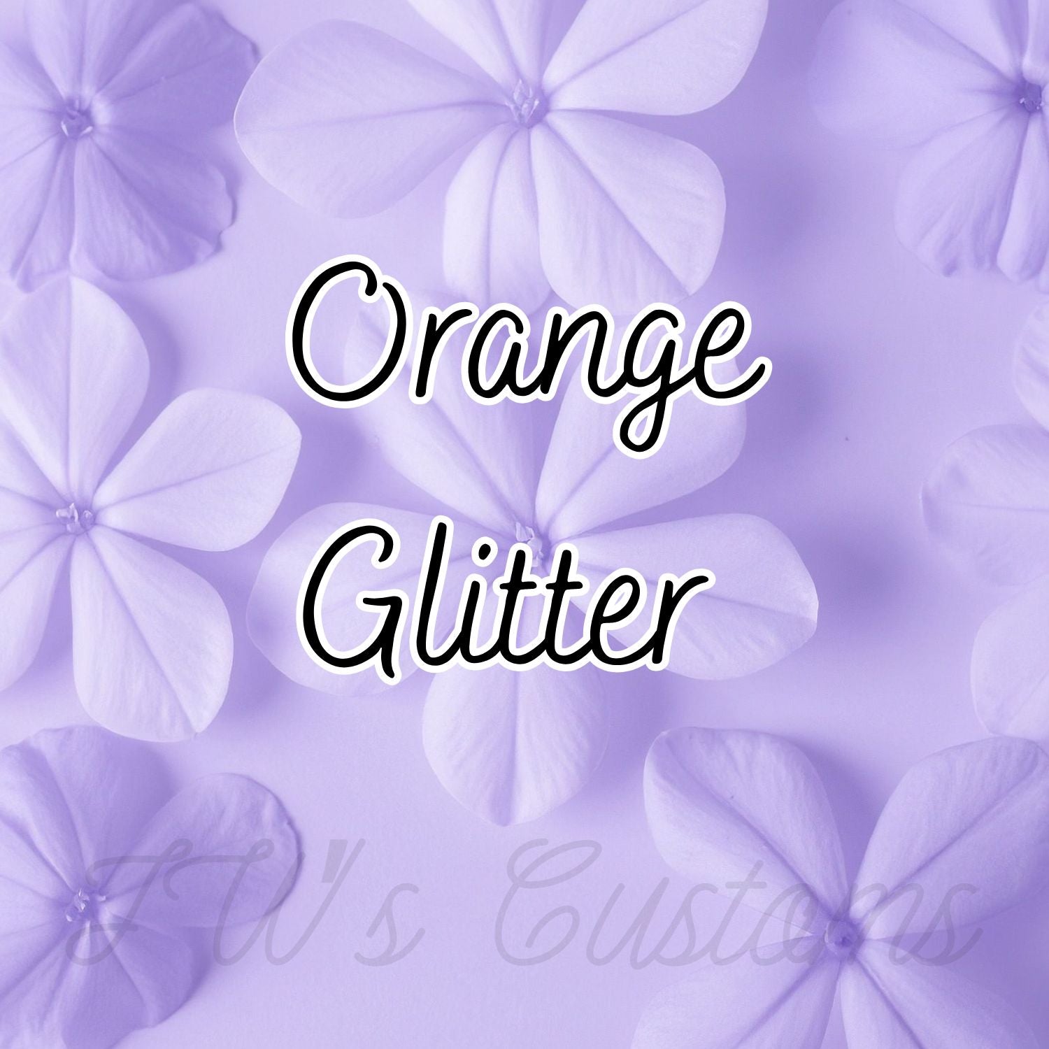 Orange Chunky Glitter