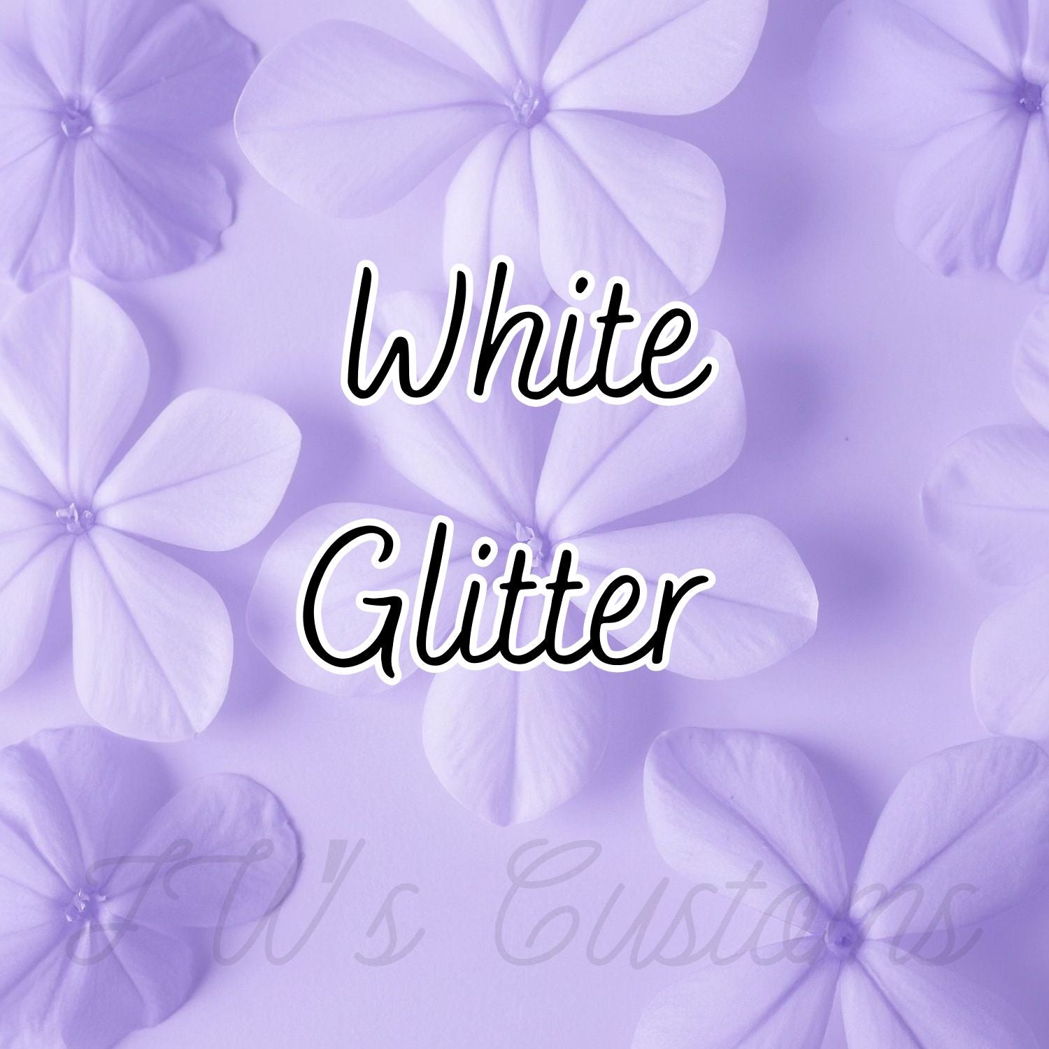 White Chunky Glitters