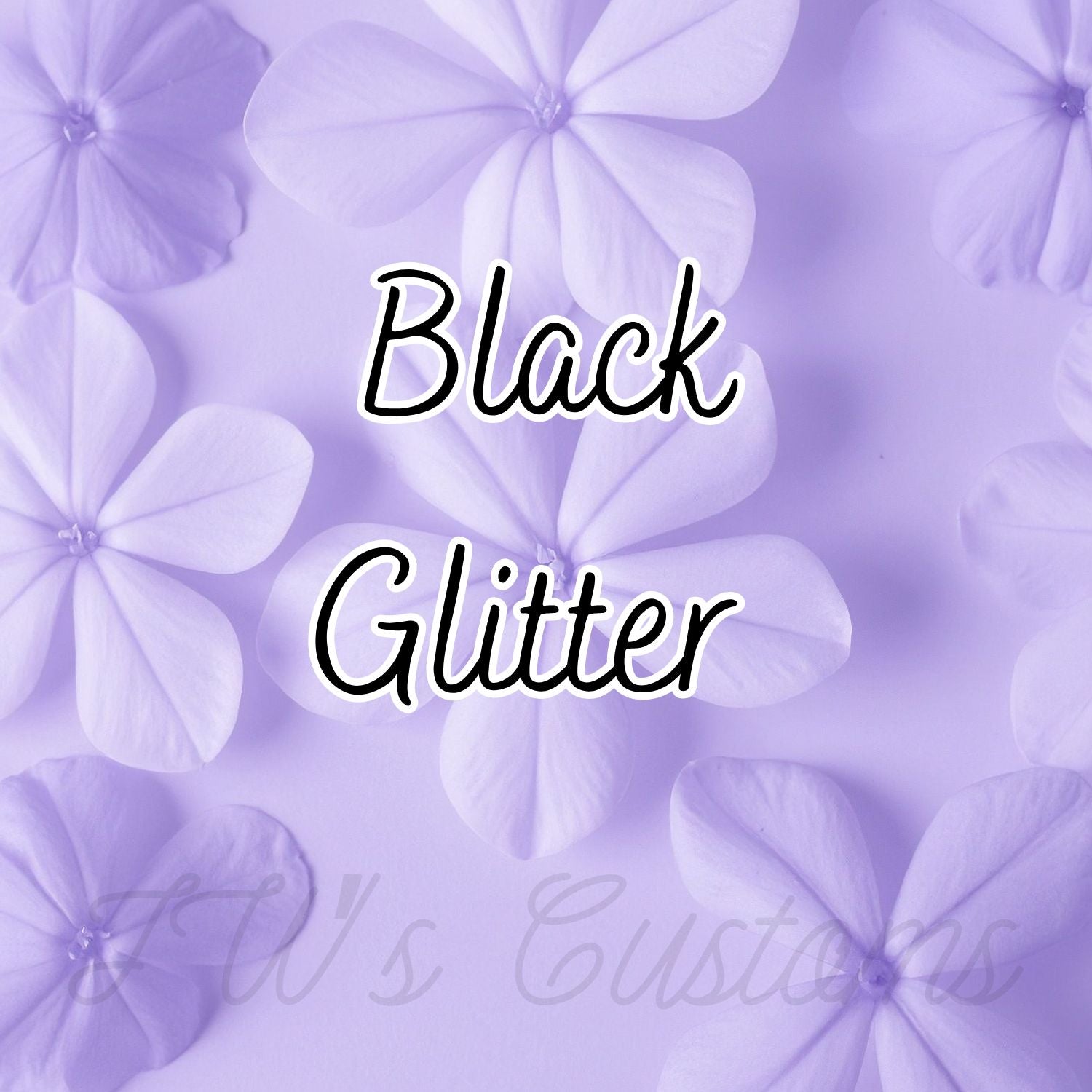 Black Chunky Glitter