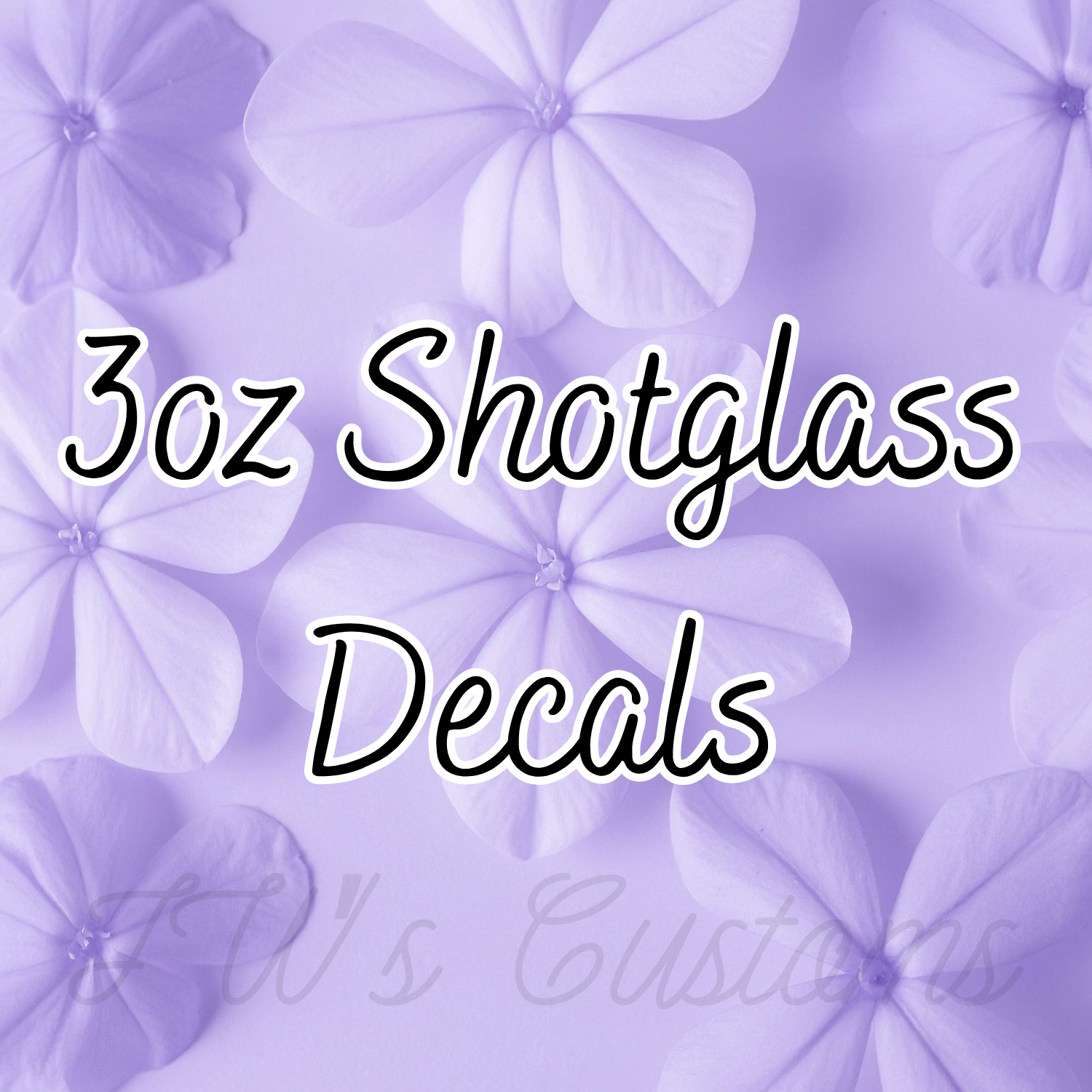 3oz Shotglass Decals