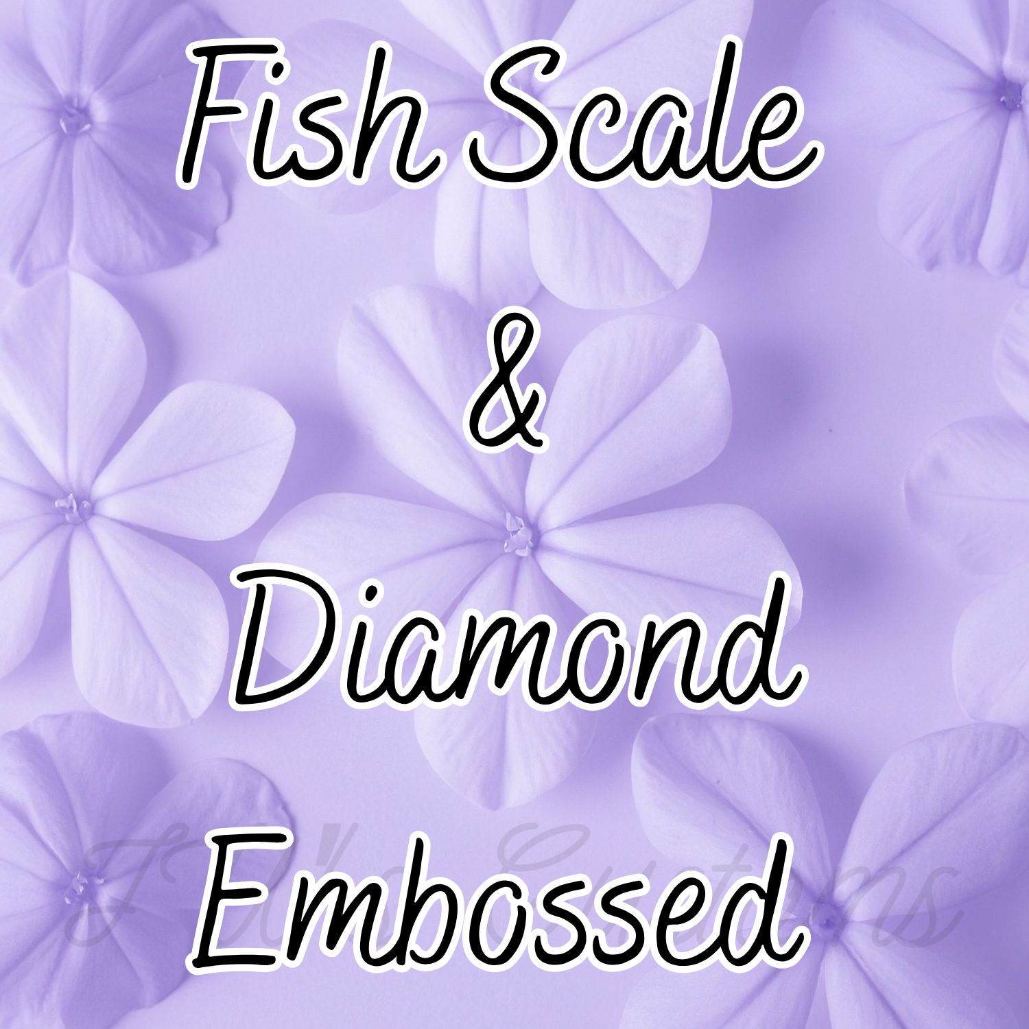 Fish Scale & Diamond Embossed Glitter