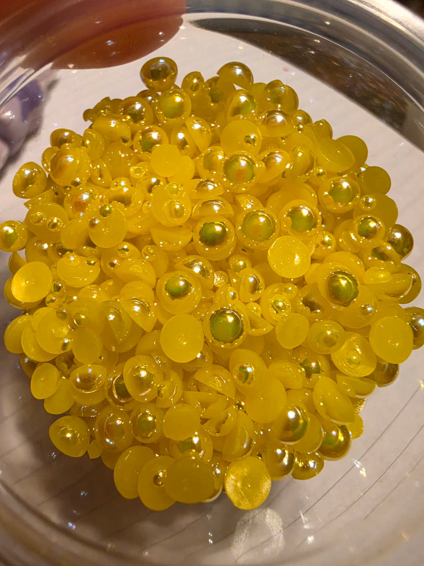 Sun Domed Flatback Pearls