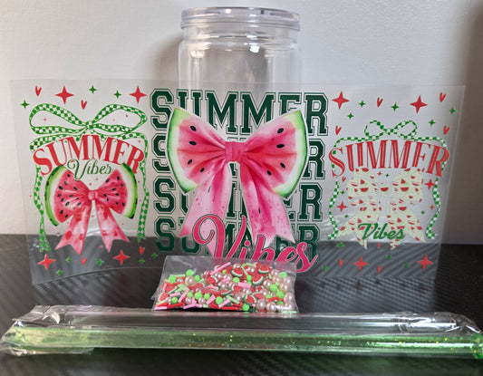 Summer Watermelon Snowglobe Set