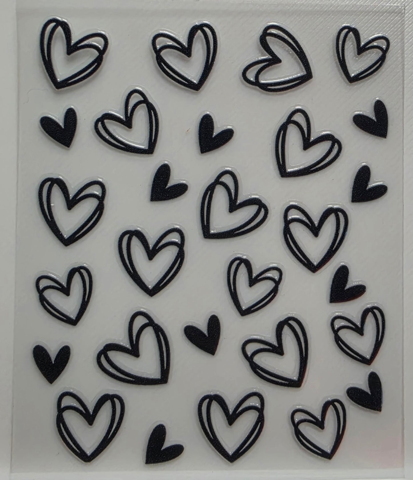 B44-Black Hearts Spray Bottle Decal