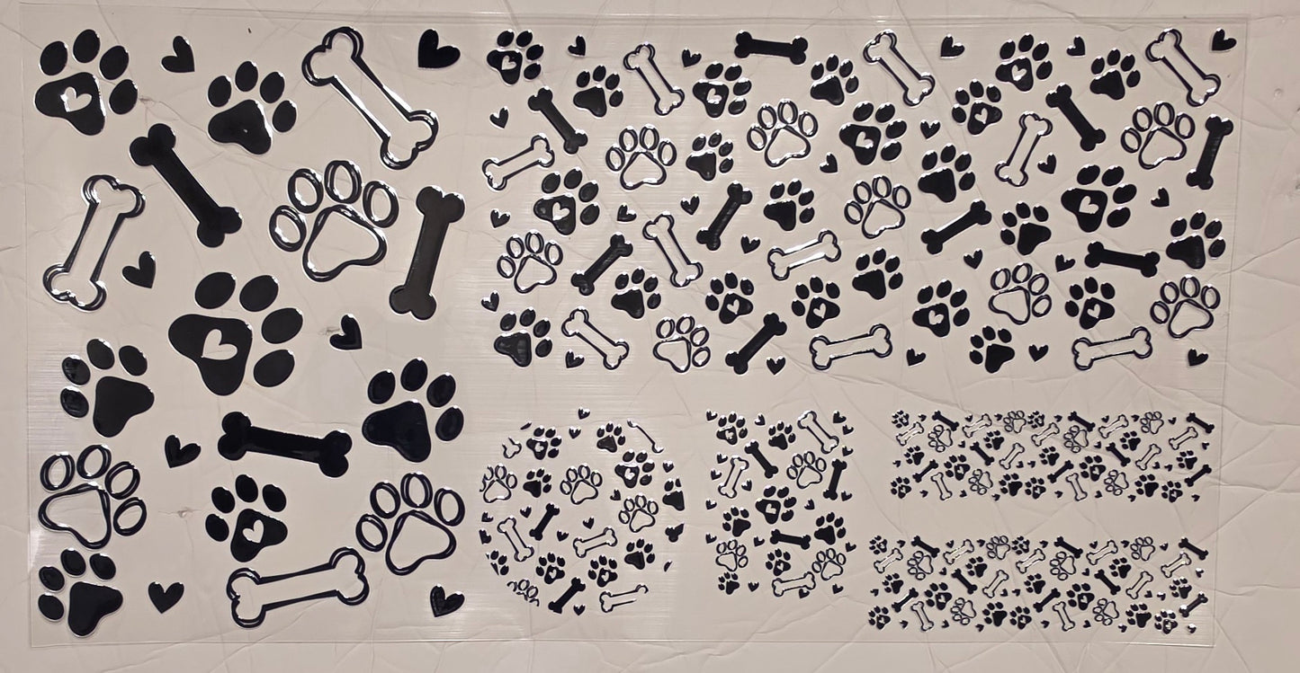 C16- Paw Prints 6 PC Set