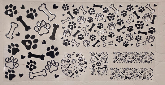 C16- Paw Prints 6 PC Set