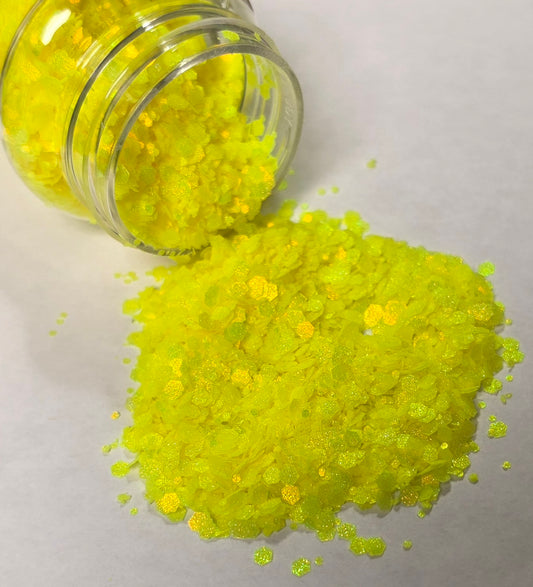 Lemon Frosted Chunky Glitter
