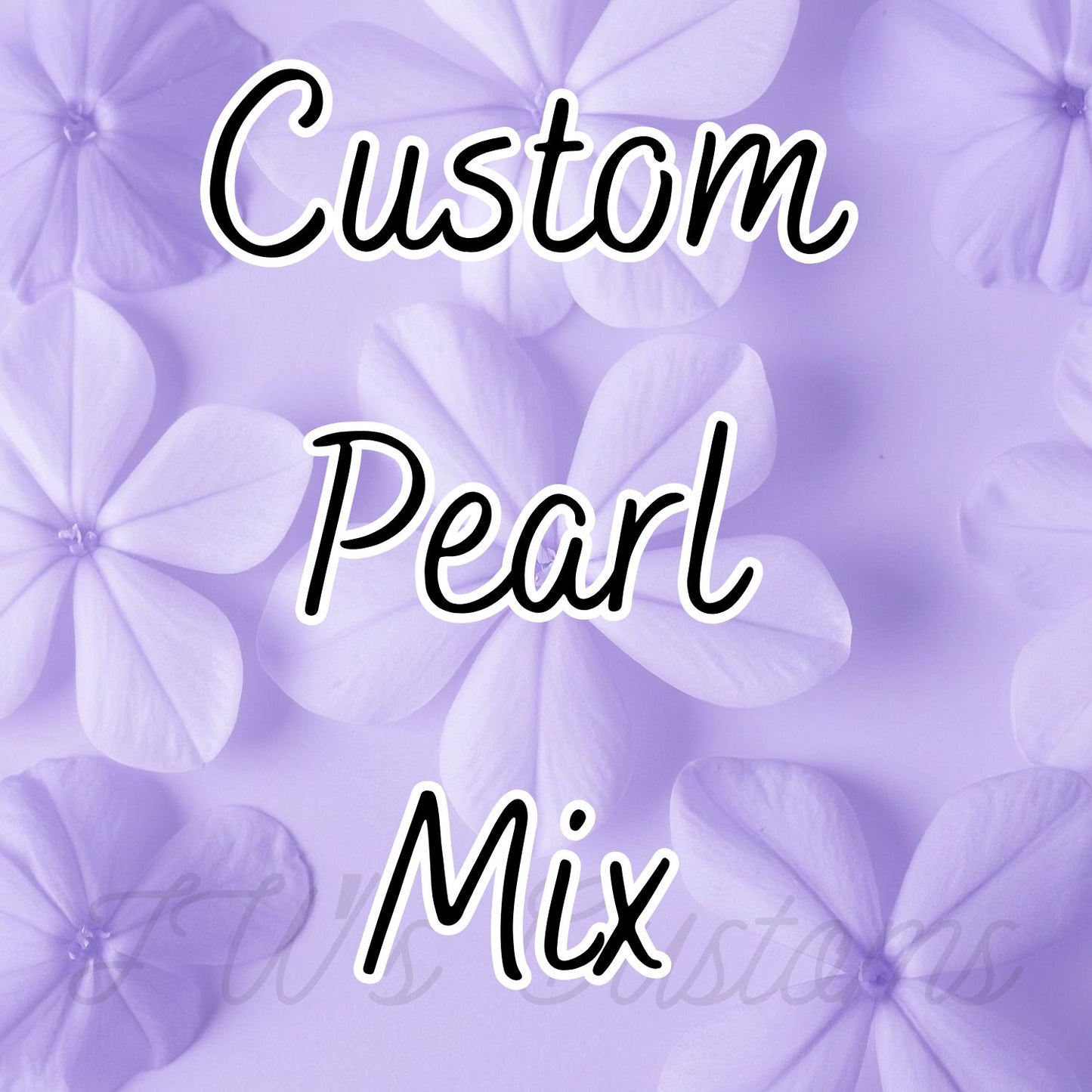 Custom Domed Flatback Pearl Mix
