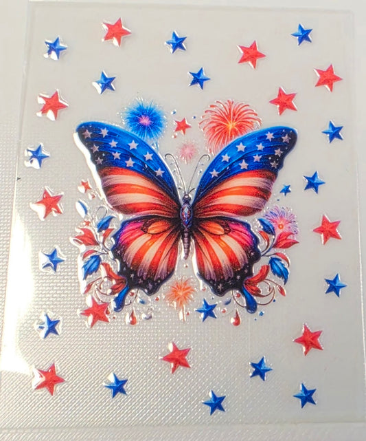 B7-American Butterfly Spray Bottle Decal