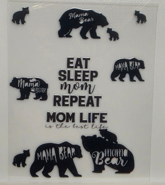 B12-Mama Bear Spray Bottle Decal
