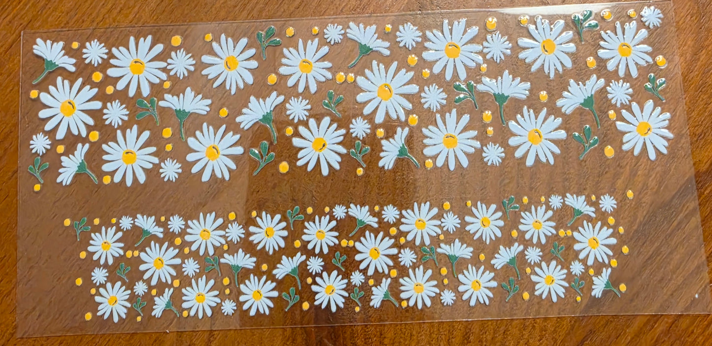 E55- Daisy Shotglass Decal