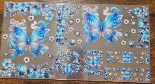 C44- Blue Butterfly 6pc set