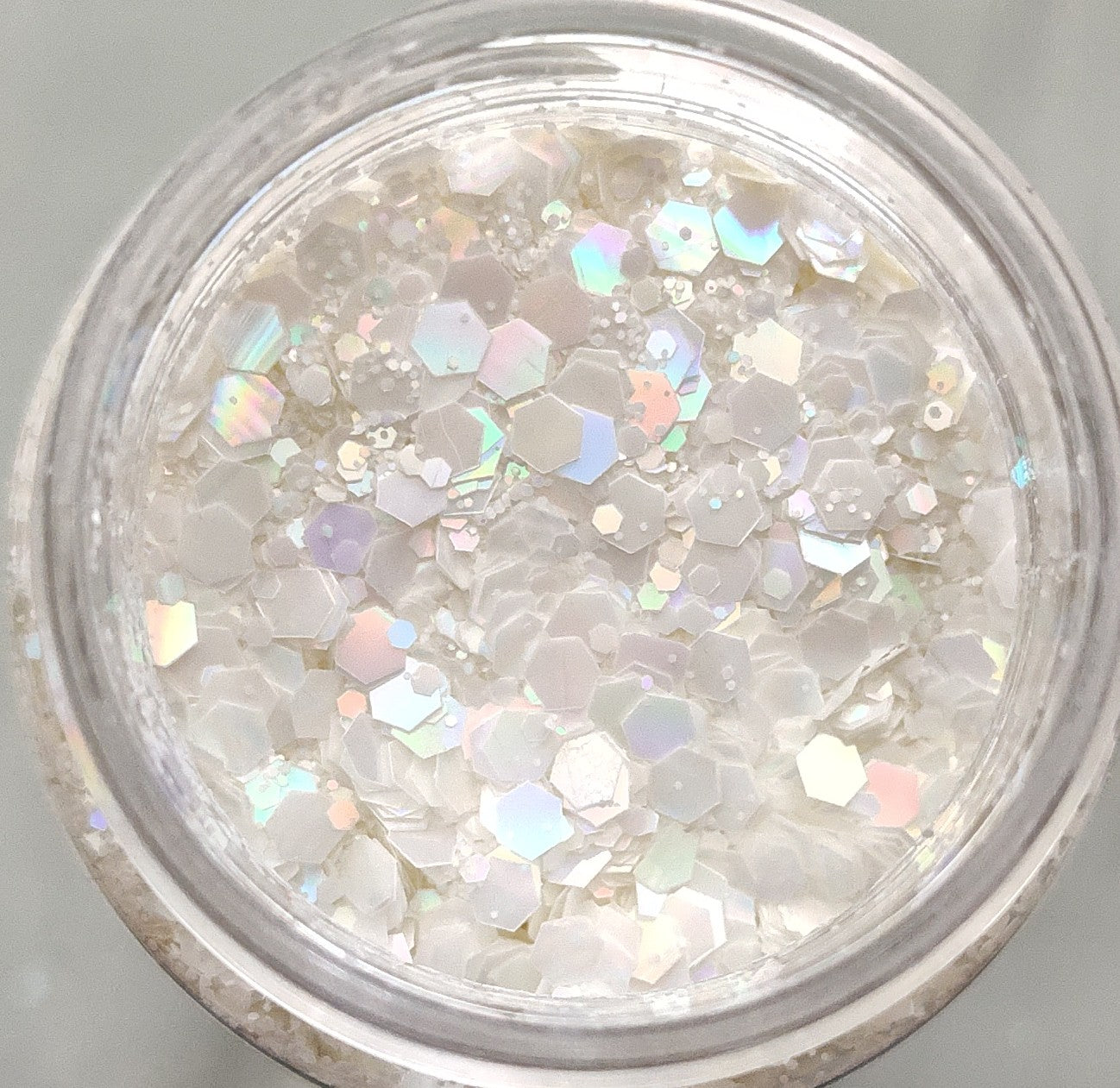 White Shimmer Glitter