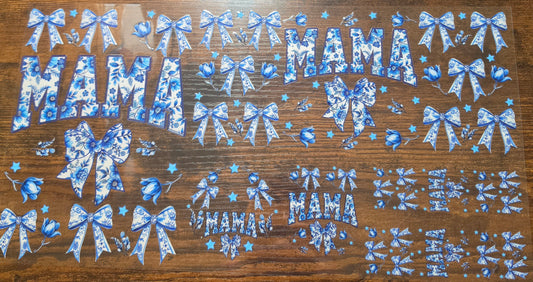 C37- Blue Bow Mama 6pc set