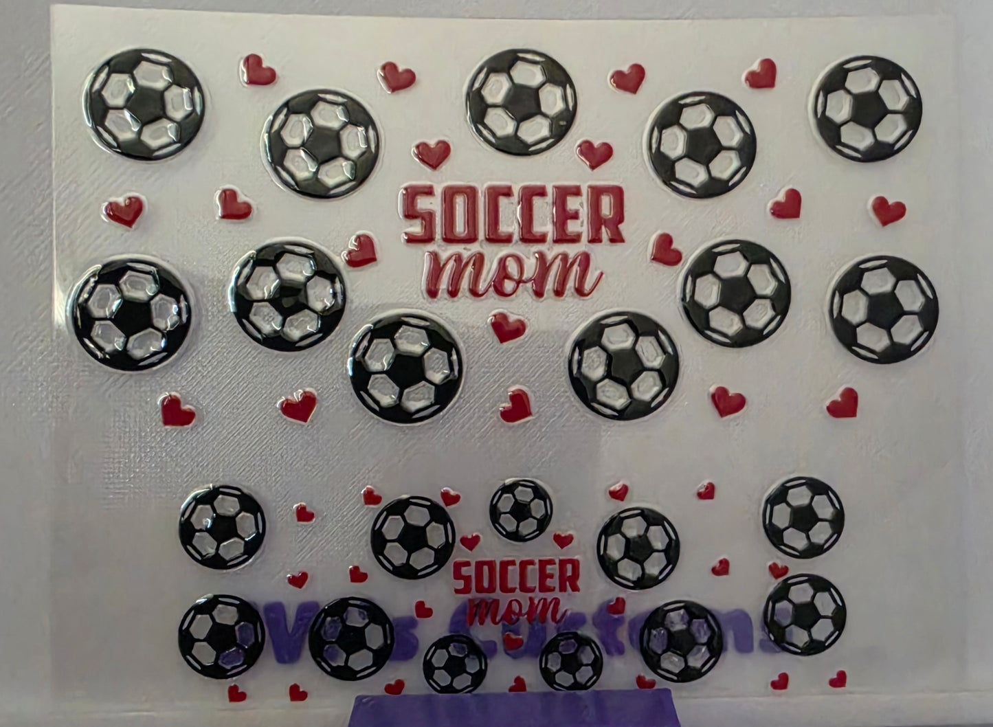 D18-Soccer Mom Stanly Keychain Decal