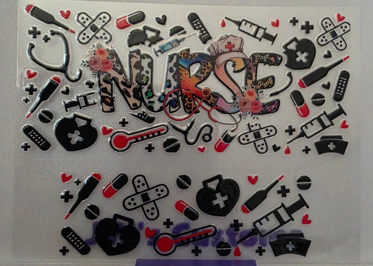 D16- Nurse Black Stanly Keychain Decal