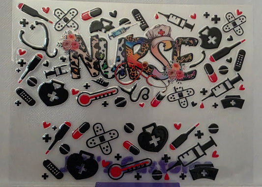D16- Nurse Black Stanly Keychain Decal