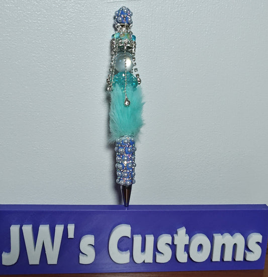 Blue Bling Pen