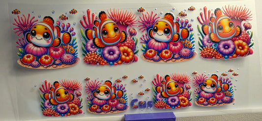 E14- Clown Fish Shotglass Decal