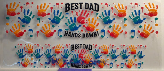 E33- Hands Down Shotglass Decal