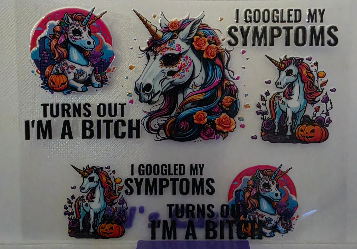 D26-B*tchy Unicorn Stanly Keychain Decal