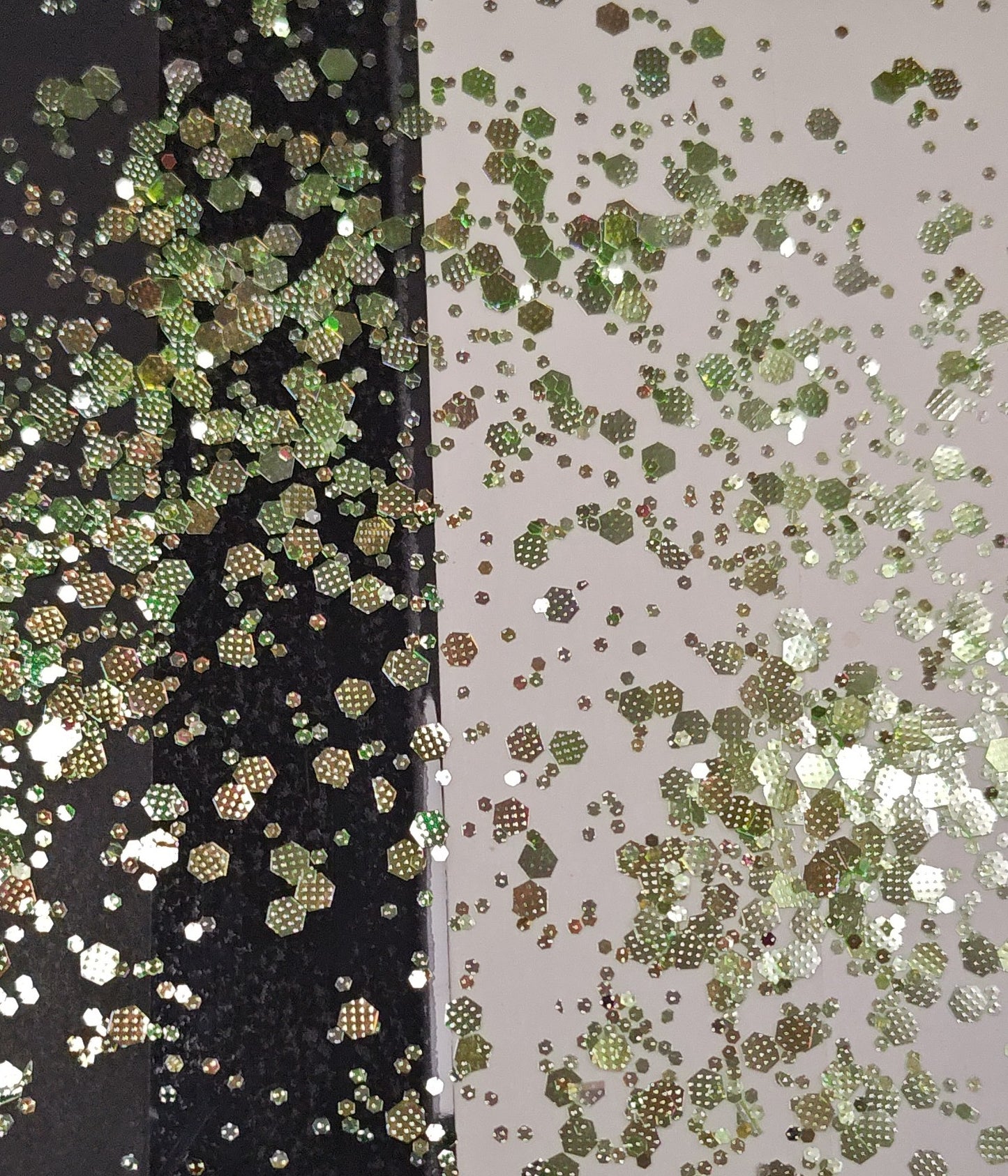 Green diamond Embossed Glitter