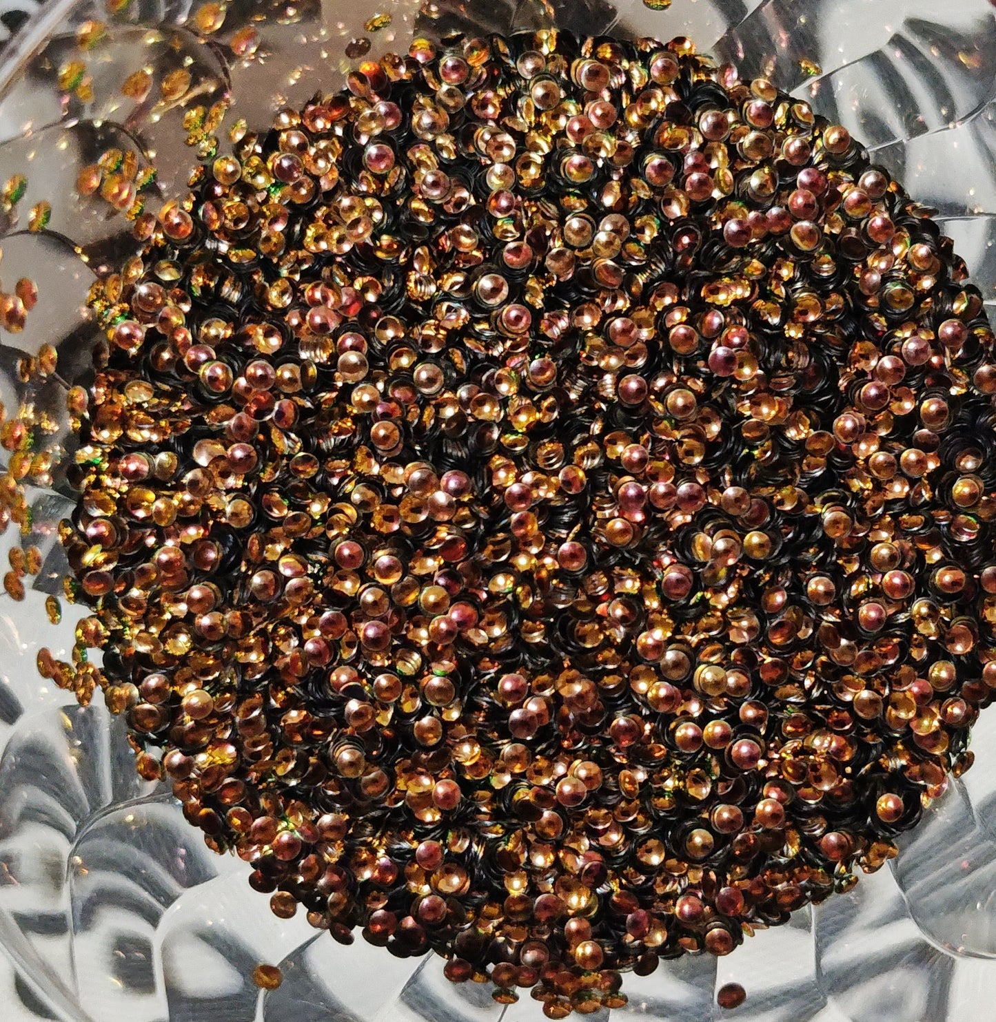 Coffee pearl glitter