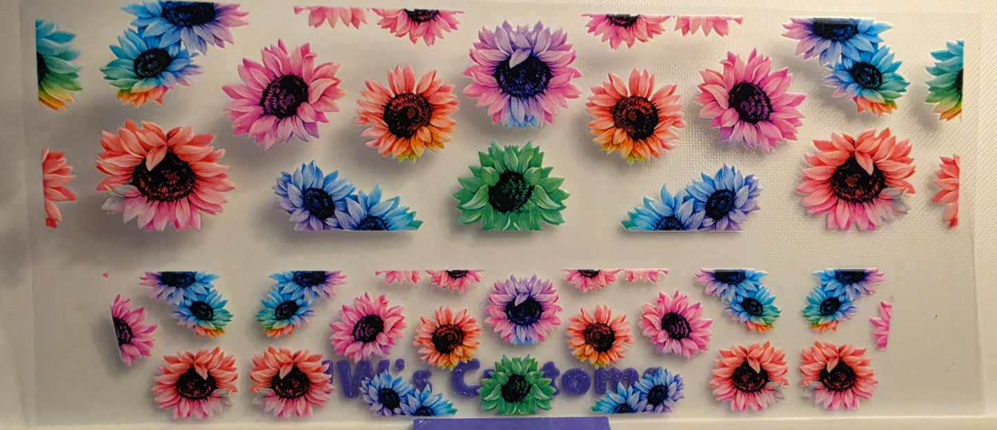 E18- Flowers Shotglass Decal