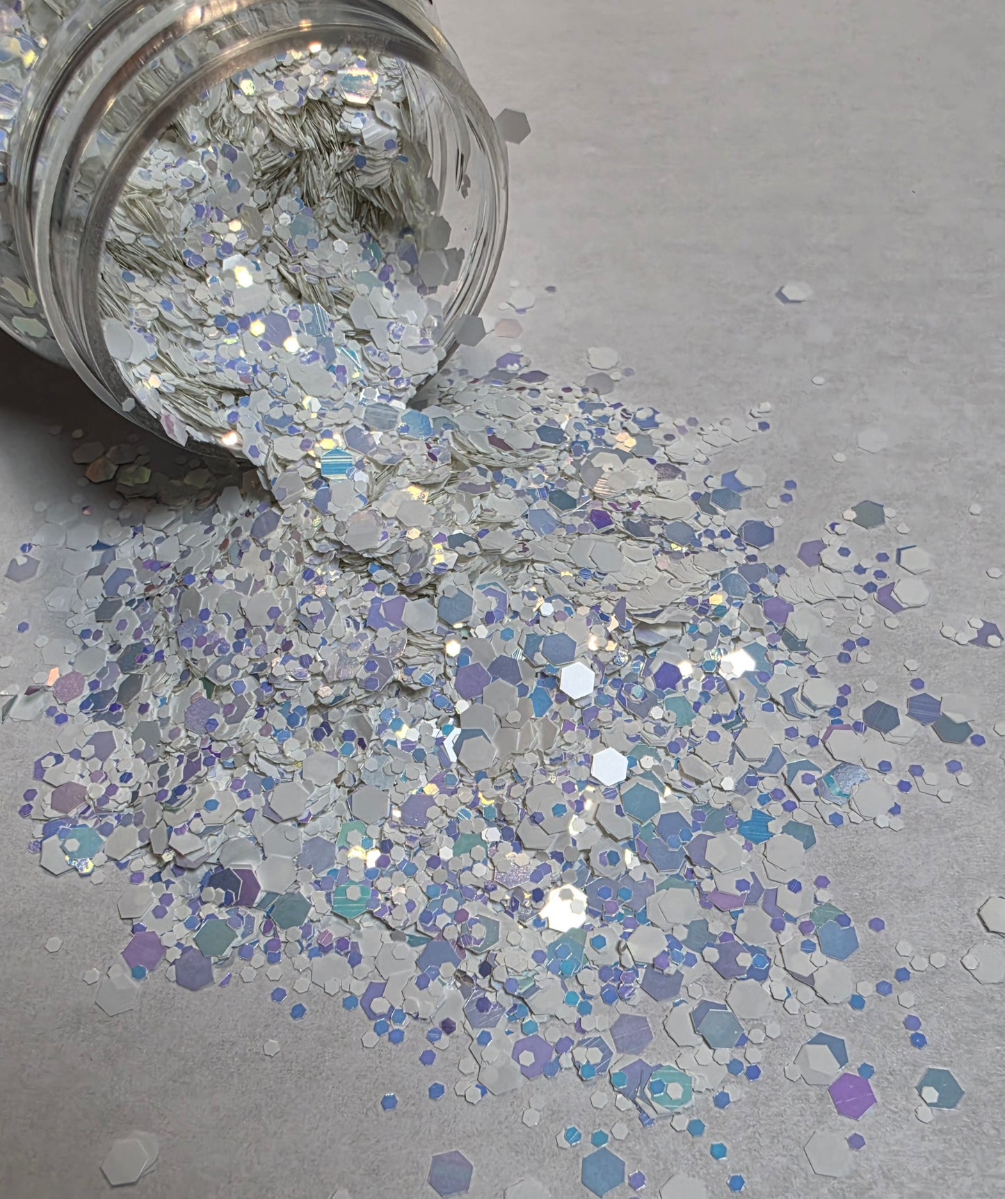 White Mermaid Flashy Glitter