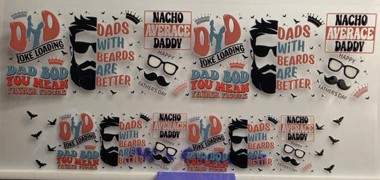 E74- Dad Beards Shotglass Decal